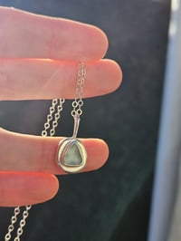 Image 8 of Aqua Blue Cornish Seaglass chunky Pebble 