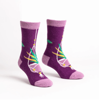 Image 2 of Slipper Socks in Penguins, Weiner Dogs and Plants