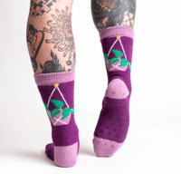 Image 3 of Slipper Socks in Penguins, Weiner Dogs and Plants