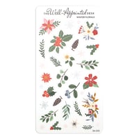 Image 1 of Winter Florals Sticker Sheet (24-025)