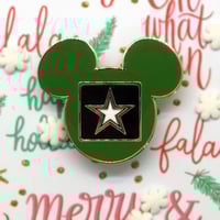 Image 1 of Military Mouse Army Fantasy Pin