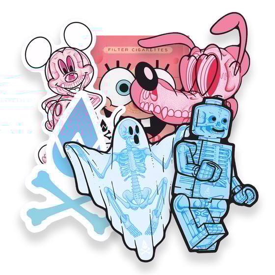 Image of Pink & Blue Sticker Pack