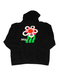 Radiant Petal Hoodie (Noir)