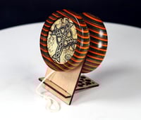 Image 2 of Fractal Lightning Celtic Cross Spectraply yo-yo, #2025-268