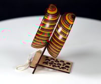 Image 3 of Fractal Lightning Celtic Cross Spectraply yo-yo, #2025-268