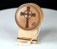 Image 1 of Celtic Cross Hard Maple yo-yo, #2025-271