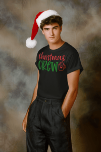 Image 1 of Christmas Crew Holiday Short-Sleeve T-Shirt
