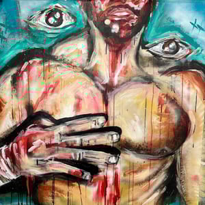 HHE3 ORIGINAL PAINTING 30x30"