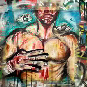 HHE3 ORIGINAL PAINTING 30x30"