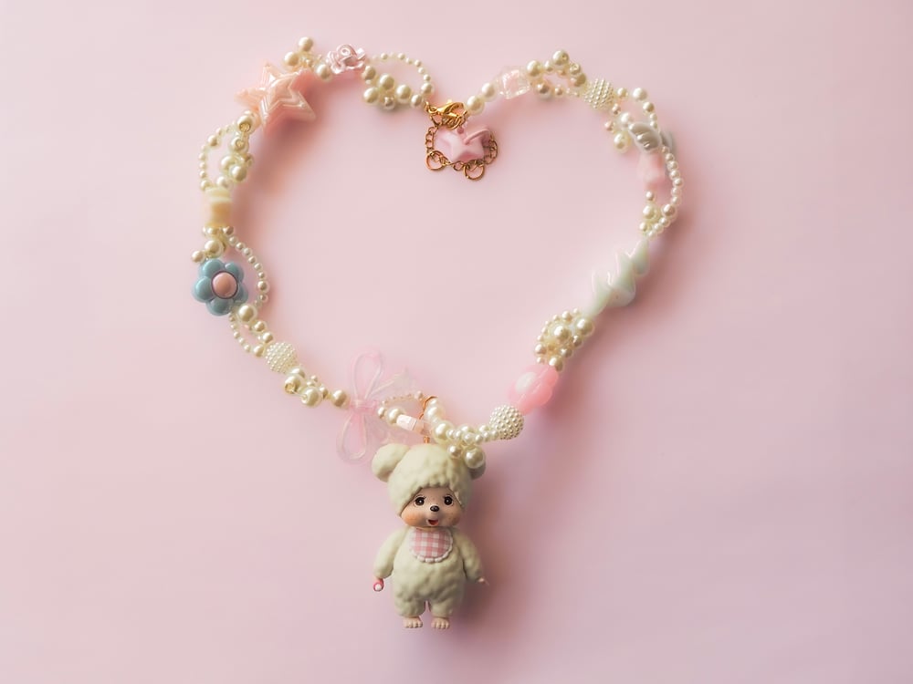 Image of Monchhichi cake necklace