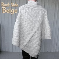 Image 2 of Luna Cozy Cable-Knit Button Poncho