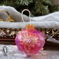 Image 4 of Ornament Bloom Candle w/mini ornament samples 9oz