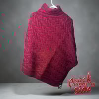 Image 8 of Luna Cozy Cable-Knit Button Poncho