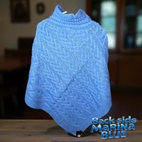 Image 12 of Luna Cozy Cable-Knit Button Poncho