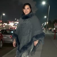 Image 6 of “Winter Luxe Faux Fur Fringe Poncho”