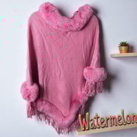 Image 5 of “Winter Luxe Faux Fur Fringe Poncho”