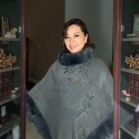 Image 9 of “Winter Luxe Faux Fur Fringe Poncho”