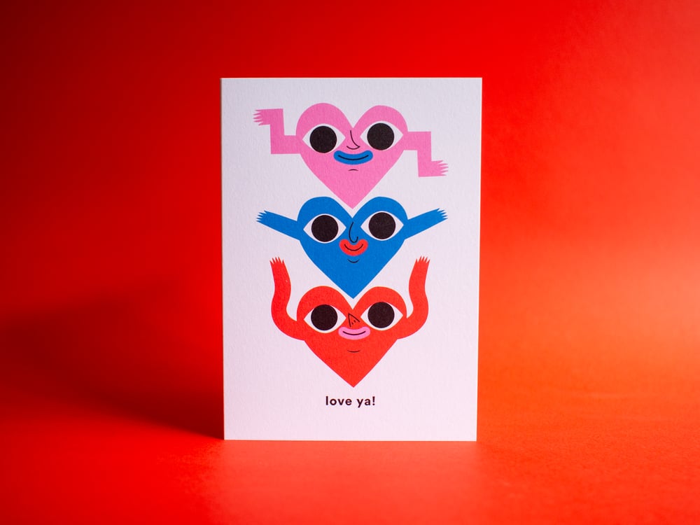 Image of Love Ya - greeting card