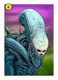 Image 2 of "BLACKout FRIDAY"- Xenomorph Edition Original art - LIMITED TO 12