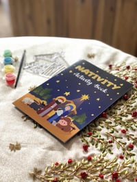 Image 2 of Nativity Suncatcher Ornament Activity Set