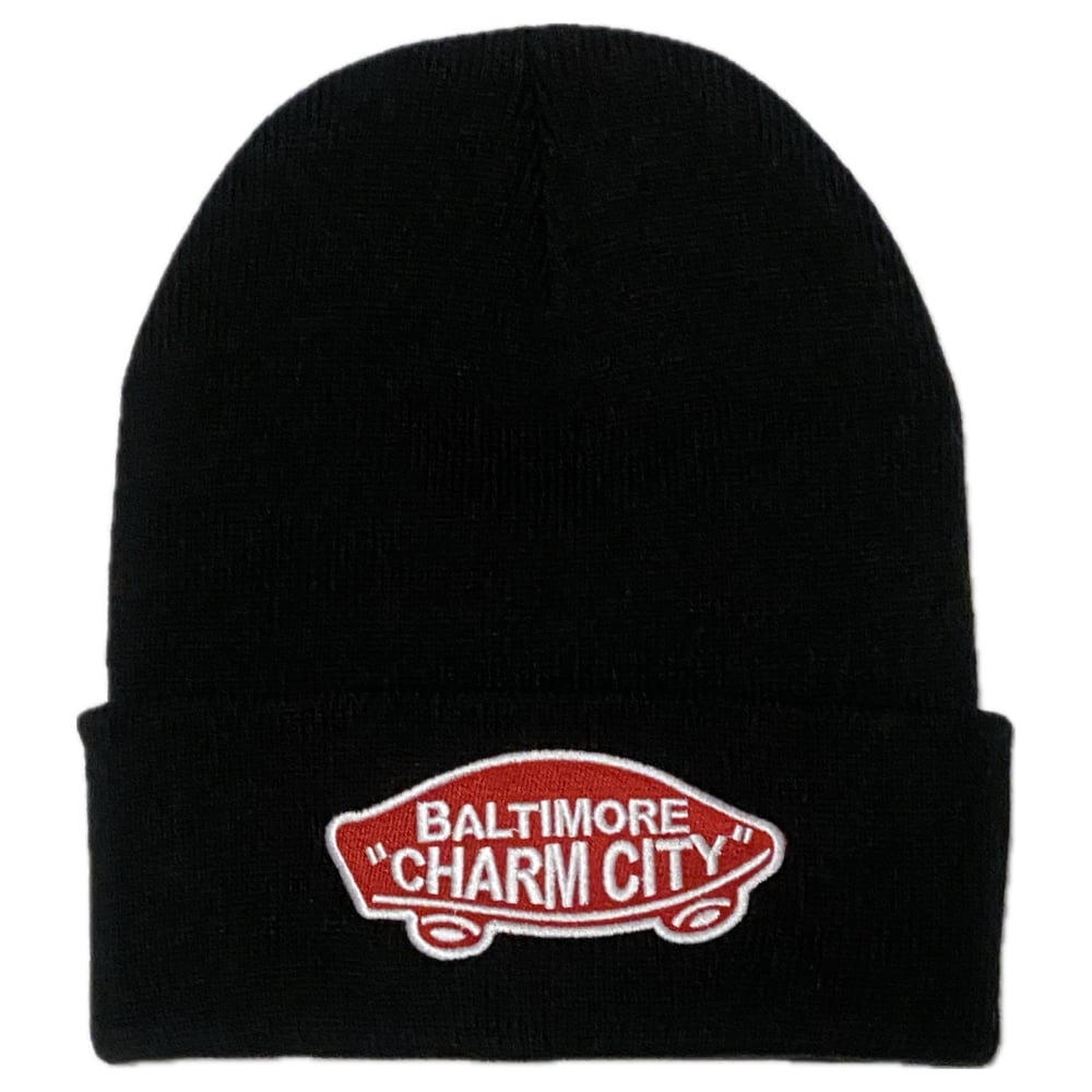 Image of Charm City Beanie black (free shipping)