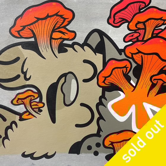 Image of Trooper In The Woods - Mushroom Glow Orange / artwork