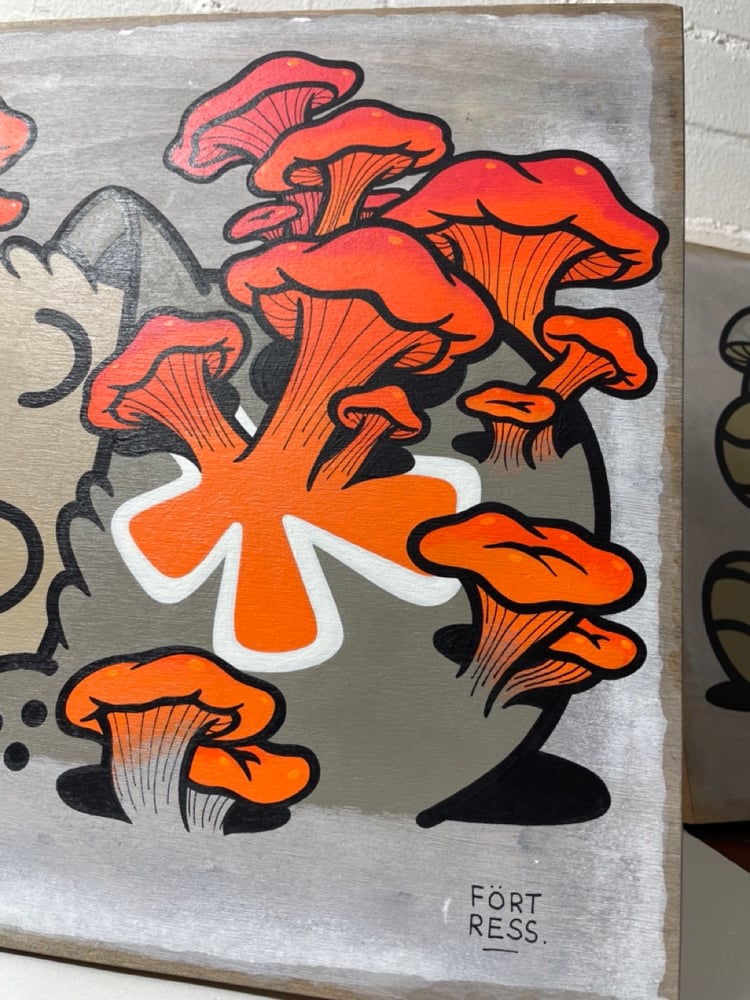 Image of Trooper In The Woods - Mushroom Glow Orange / artwork