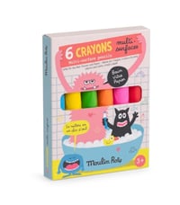 Image 1 of Les Schmouks 6 multi-surface crayons