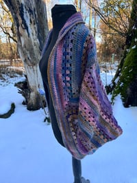 Image 2 of Granny Merge Cocoon Cardigan 