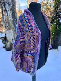 Image 5 of Granny Merge Cocoon Cardigan 