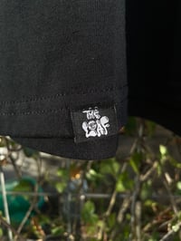 Image 4 of 'Lazy Bird' black longsleeve tee