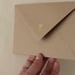 Image of ENVELOPPE KRAFT / DORÉ / ÉTOILE FILANTE