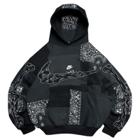 Image 2 of Black bandana cut&paste ( M oversize )