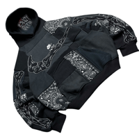 Image 3 of Black bandana cut&paste ( M oversize )