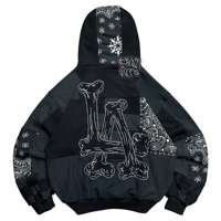 Image 4 of Black bandana cut&paste ( M oversize )