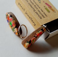 Image 4 of assemblage hoop earrings