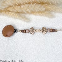 Image 2 of Attache tétine .. Bruna Chocolat .. 