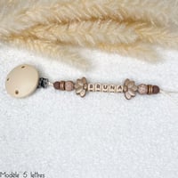 Image 3 of Attache tétine .. Bruna Chocolat .. 