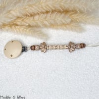 Image 4 of Attache tétine .. Bruna Chocolat .. 