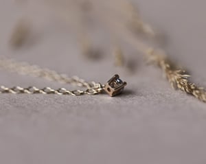 Image of 9ct gold salt and pepper diamond necklace