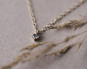 Image of 9ct gold salt and pepper diamond necklace