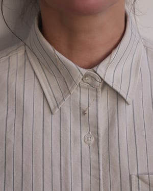 Image of 9ct gold salt and pepper diamond necklace