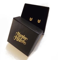 Image 1 of Boucles d'oreilles Puces mini Chat