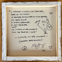 Image 3 of Grateful Dead Painting w/Living In The Moment Lyrics