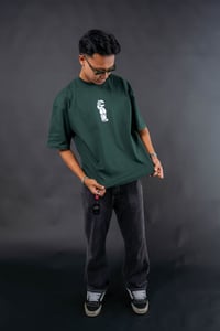 Image 3 of TAMPINES GIRLS OVERSIZED BOXY TEE ( GREEN )