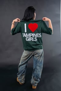 Image 1 of TAMPINES GIRLS OVERSIZED BOXY TEE ( GREEN )