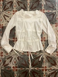 Image 2 of Marithé + François Girbaud early 00s gathered blouse