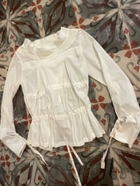 Image 3 of Marithé + François Girbaud early 00s gathered blouse
