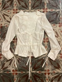 Image 5 of Marithé + François Girbaud early 00s gathered blouse