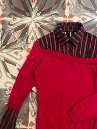 Image 3 of Amaya Arzuaga early 00s faux shirt sweater